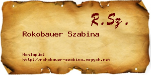 Rokobauer Szabina névjegykártya